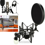 Professional Audio Condenser Microphone Mic Studio Sound Recording W Shock Mount