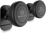 WixGear Magnetic Phone Car Mount Universal Stick On Mount, Black Pack of 2