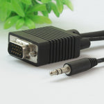 High Quality 30Ft / 10M Vga/Svga/Uxga Laptop To Tv Monitor Cable W/Audio