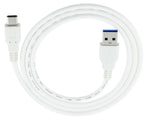 Usb-C Usb 3.0 3.1 Type C Male Connector To Standard Type A Male Data Cable White