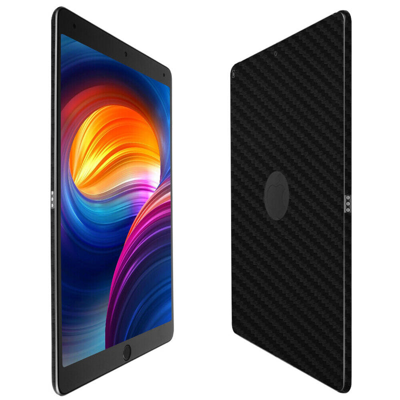 Skinomi Black Carbon Fiber Skin Cover for Apple iPad Air [2019, iPad Air 3]