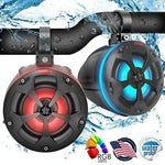 Pyle PLUTV44BTR 2-Way Dual 800W Waterproof Off-Road Speakers w/RGB Lights