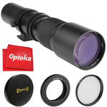 Opteka 500mm f8 Telephoto Lens for D3500, D3400, D3300, D3200, D3100, D3000, D40
