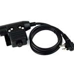 Z-Tactical U94 Headset Cable Adapter & Ptt For Hytera Hyt 2-Pin Ham Radio