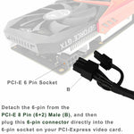 8Pin to Dual 8Pin PCIe Modular Power Supply Cable Cord Wire for EVGA Supernova