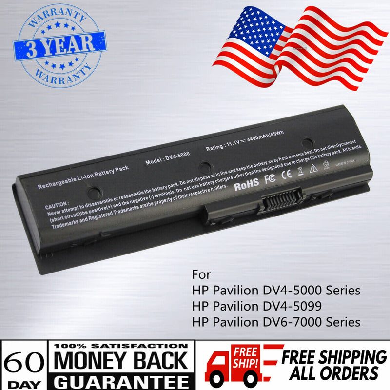 Mo06 Mo09 Battery For Hp Pavilion Dv4-5000 Dv6-7014Nr Dv7-7000 Tpn-W109 H2L55A