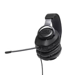 JBL Quantum 100 Wired Over-Ear Gaming Headset with Detachable Boom Mic - Black