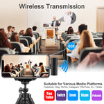 Lavalier Microphone Wireless Audio Video Recording Mini Mic For Android/Iphone15