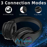 Wireless Bluetooth 5.0 Headphones Stereo Bass Headset Noise Cancelling Over Ear