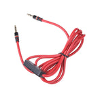 Red 3.5Mm 1/8" Audio Cable Cord W Mic For Ifrogz Coda Forte If-Cfb Blk Headphone