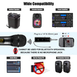 UHF Wireless Handheld Dynamic Mic Studio Vocal Microphone+Rechargeable Receiver