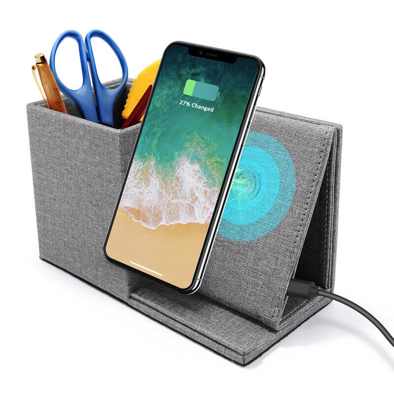 Wireless Charger Desk Stand Organizer Wireless Charging Station For Iphone 13/12