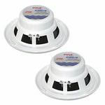 Pair PLMR61W 6.5" 120W Dual Cone Marine Powersport Audio Sport Speakers (White)