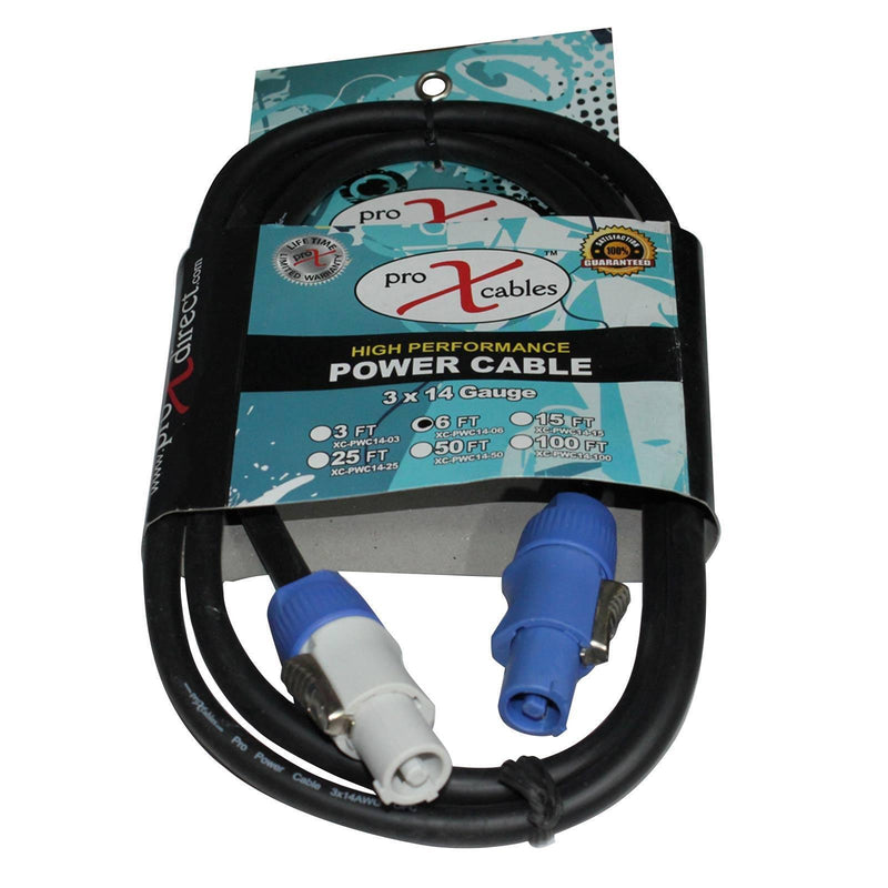 Prox 6Ft Powercon Out To Powercon 14Awg Link Power Cord Cable