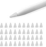 TechMatte Apple Pencil Nib Cover / Protective Tip (40 Pack, Clear)