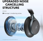 Space One Wireless Headphones 2X Stronger Voice Reduction 40H Anc Play