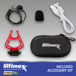 Ultimaxx Wireless Lavalier Microphone Bluetooth for iPhone Android iPad Vlogging