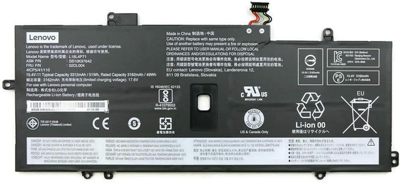 New Genuine Lenovo Flex-14API 14IWL 81SS 45Wh Battery L18C4PF3 5B10T09081 USA