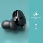 Philips True Wireless In-Ear Headphones with Active Noise Canceling (Black)