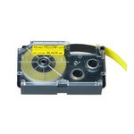 US STOCK 4PK XR-12YW Black on Yellow Label Tape for Casio EZ Printer 1/2" x 26'