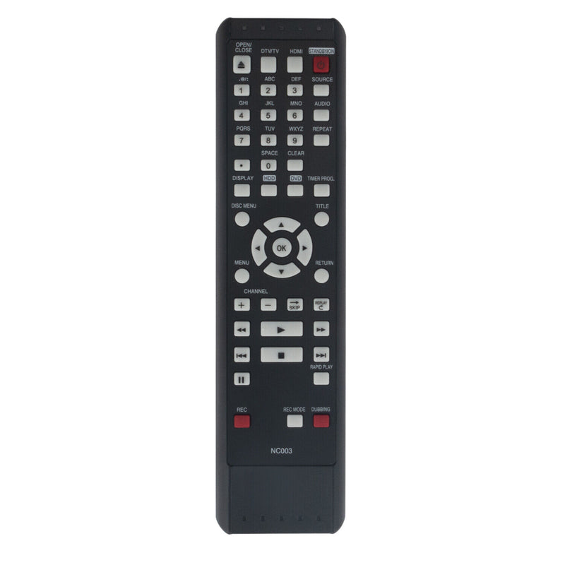 Nc003Ud Replace Remote For Magnavox Dvd Recorder Mdr535H Mdr537H Mdr515H Mdr557H