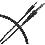 Livewire Essential Interconnect Cable 3.5 mm TRS Male to 1/4 TRS Male 5 ft. Blk