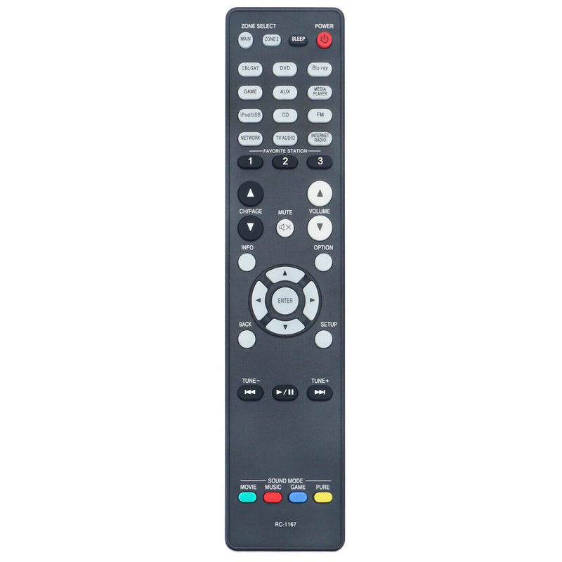 New Rc-1167 Replace Remote For Denon Av Receiver Avr-2113 Avr-2113Ci Avr-1913