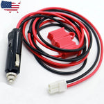 12V Dc Power Cable Cord Cigarette Lighter For Hytera Md780 Md650 Radio 1.5M