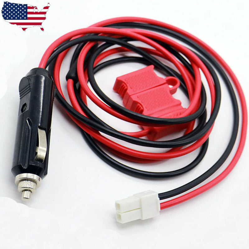 12V Dc Power Cable Cord Cigarette Lighter For Hytera Md780 Md650 Radio 1.5M
