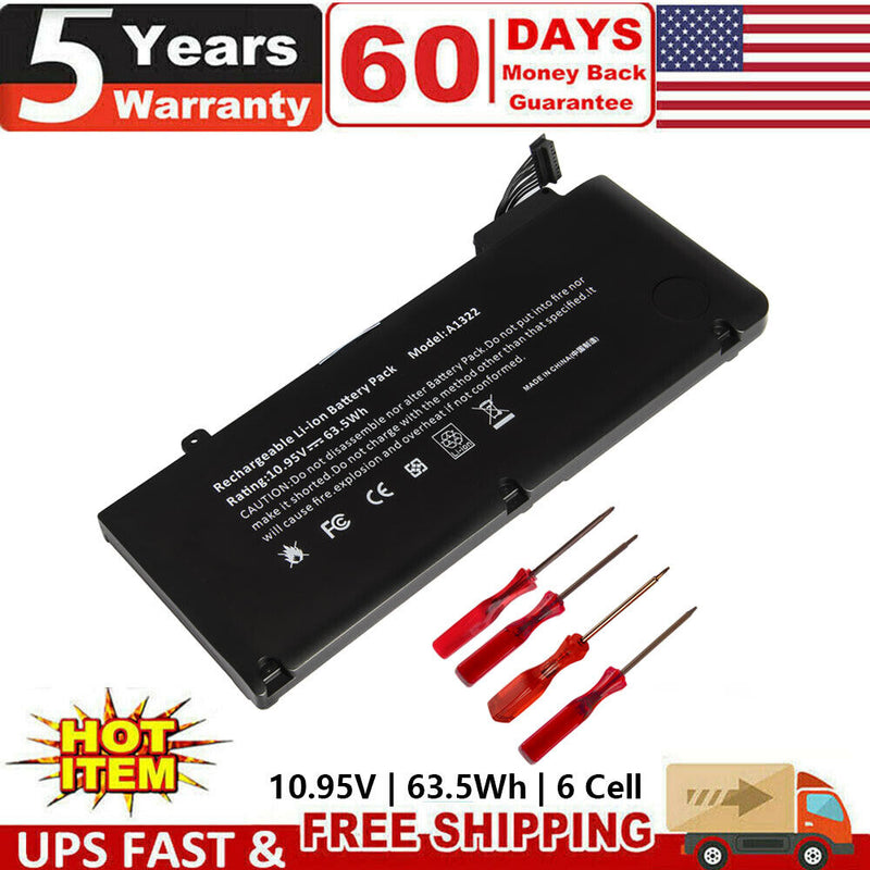 A1322 Laptop Battery For Apple Macbook Pro 13" A1278 Mid 2009/2010/2011/2012