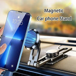 Universal Car Dashboard Mount Stand 360° Rotation Foldable Magnetic Phone Holder