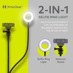 Webcam Stand With Selfie Ring Light