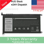 Wdx0R Wdxor Laptop Battery 42Wh For Inspiron 15 5567 5568 13 5368 7368 7569 7579