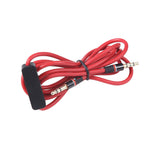 Red 3.5Mm 1/8" Audio Cable Cord W Mic For Ifrogz Coda Forte If-Cfb Blk Headphone