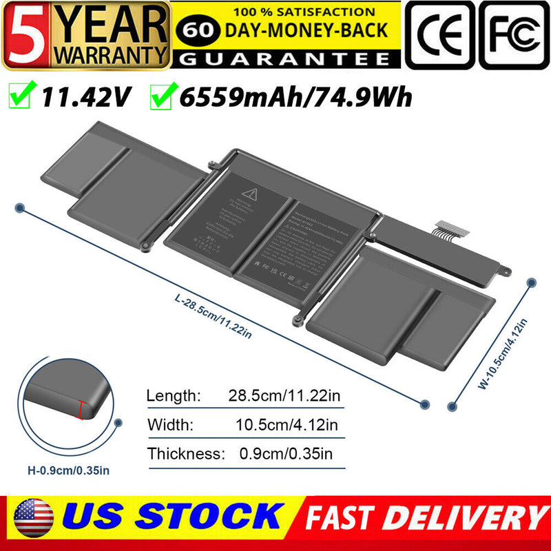 Brand New 75Wh A1582 Battery For Apple A1502 Macbook Pro 13" Retina Early 2015