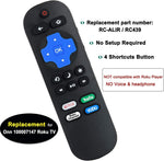 Universal Replaced Remote Compatible With All Tcl Tv Netflix, Amazon, Vudu