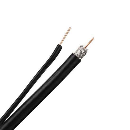 Eagle 1000 FT RG6 Coaxial Solid Copper Cable Messenger Ground Wire 3 GHz Coax