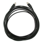 USB 2.0 Printer Scanner Cable Type A Male to Type B Male (25ft) - Black