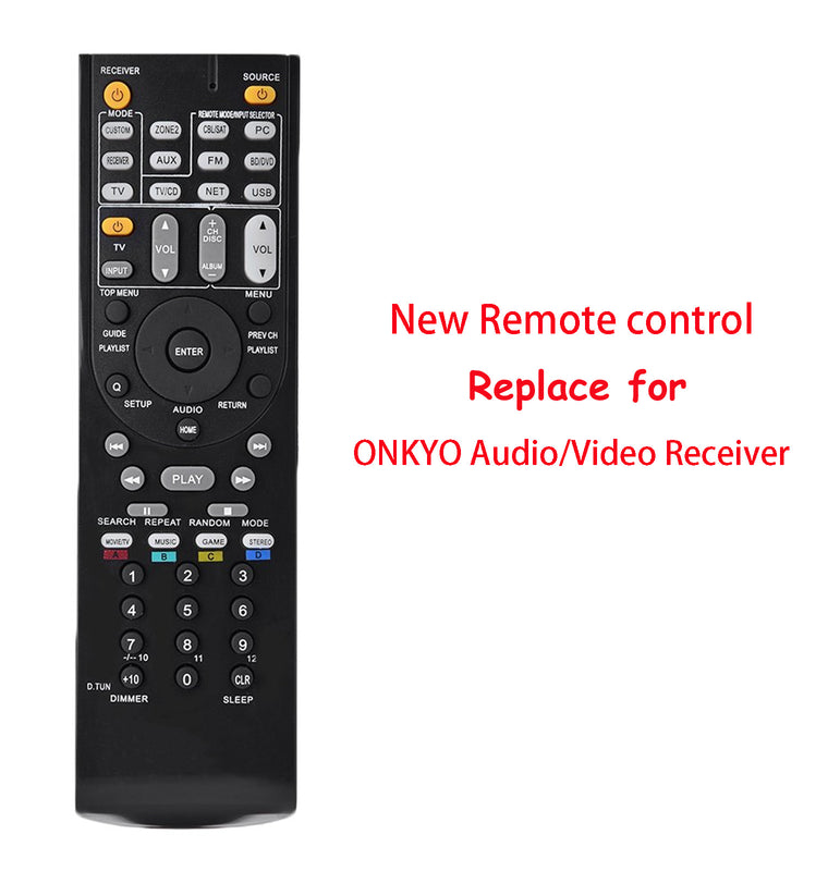 New Remote Control Replace For Onkyo Av Receiver Rc-837M Tx-Nr818 Tx-Nr616