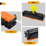 5 Color Toner Compatible With HP 206A W2110A LaserJet Pro M255dw M283fdw M283cdw