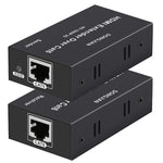 Hdmi Extender 196Ft Hdmi Over Single Cat5E/6/7 Hdmi Repeater Hdmi Balun Sende...