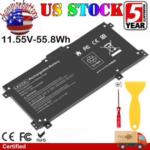 Lk03Xl Laptop Battery For Hp Envy 17-Ae1Xx 17-Ae002Nf 15-Cr0087Cl 916368-421