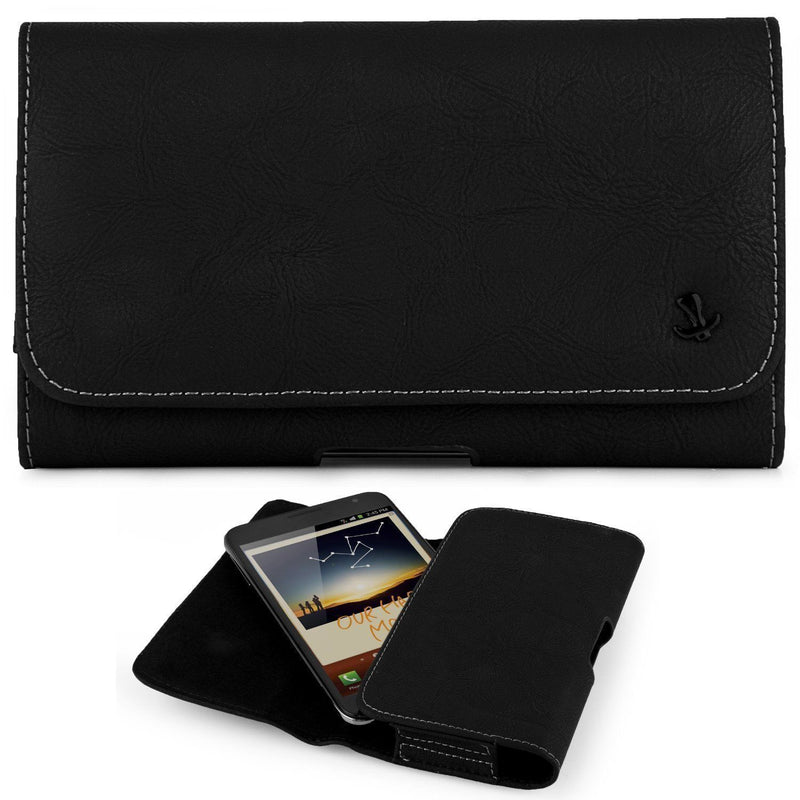 LEATHER BELT CLIP POUCH HOLSTER FOR IPHONE 6 6S PLUS 5.5" EXTENDED BATTERY CASE