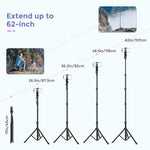 Universal 62-Inch Selfie Stick Tripod Stand For Cell Phone With Bluetooth Remote