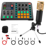 Complete Home Studio Recording Kit Mixer Condenser Microphone For Music Podcast