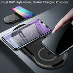 Wireless Charger Dual Charging Pad Mat For Lg G7 G8 V30 V35 V40 V50 V60 Thinq 5G