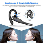 Trucker Wireless Headset Bluetooth 5.1 Earpiece Dual Mic Earbud Noise Cancelling