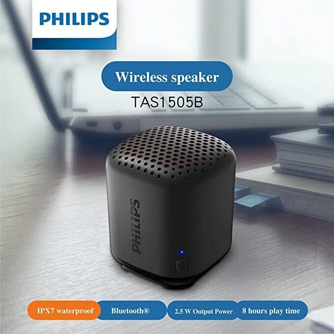 Philips Portable Speaker, Bluetooth, Mini Wireless Speaker - High Quality