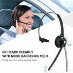 Mpow Pro Trucker Bluetooth Headset Cell Phone with Mic Office Skype Headphones