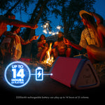 OontZ Bluetooth Speaker, IPX5 Water Resistant, 10 Watts 100' Range (Red)